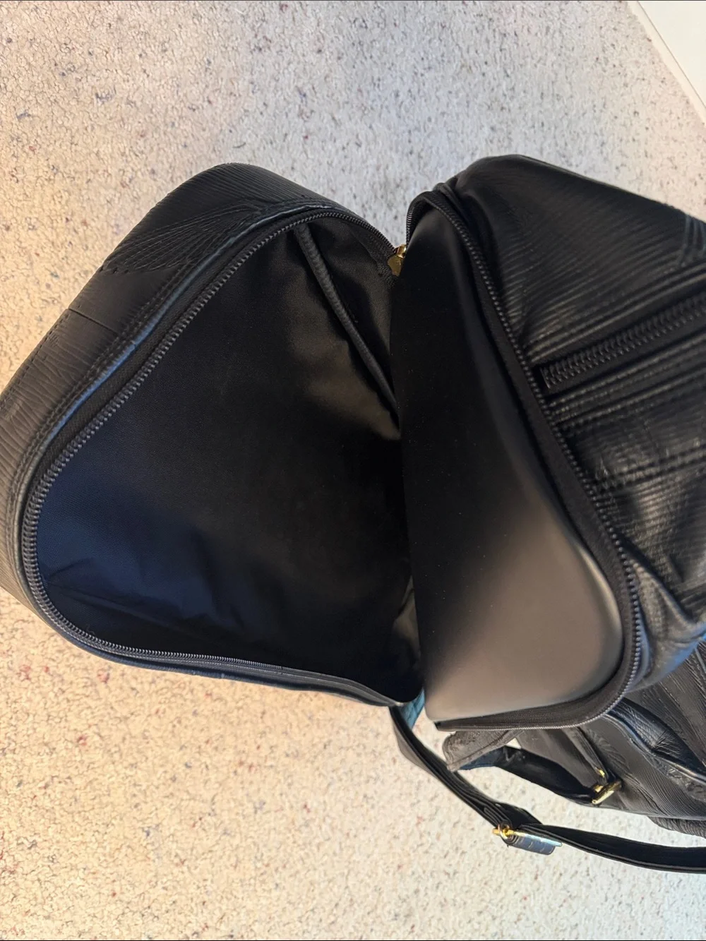 Black Embossed Weekend Bag with Green & Red JS Patch
